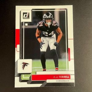 A.J. Terrell: Atlanta Falcons, Cornerback 2022 Panini Donruss Football #232